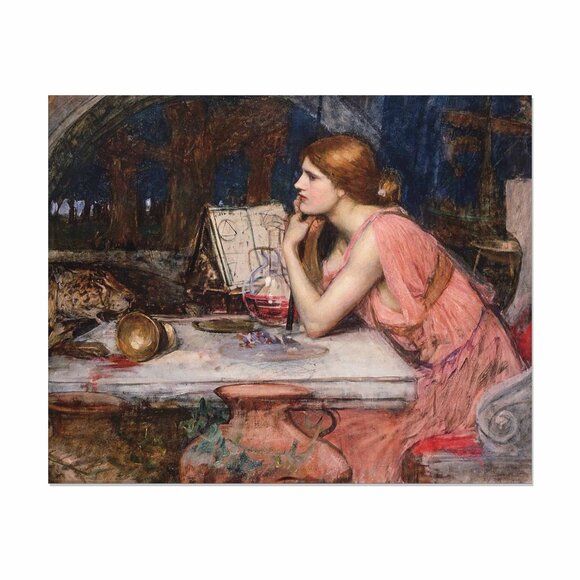 Sorceress Art Print: 8"by10" Reproduction. Medieval Renaissance Castle Scene - Picture 2 of 2